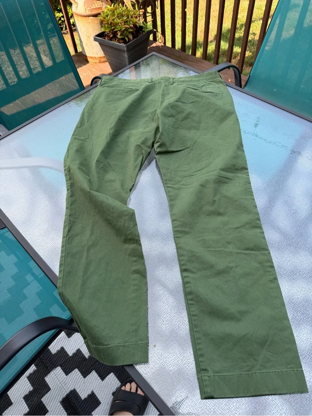 J. Crew Olive Green Chinos - Straight Leg